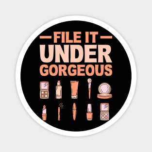 File It Under Gorgeous Tech Manicure Pedicure Magnet